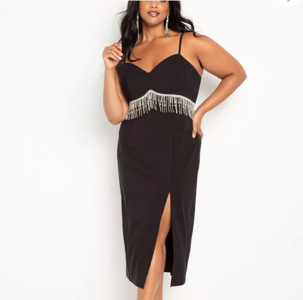 Eloquii Rhinestone Dress, size 18